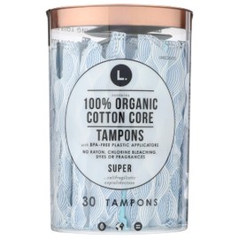 L. Organic Cotton Tampons - Super, 30 ct