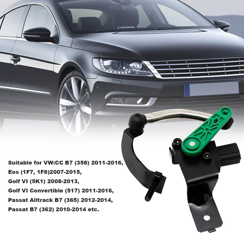 Hoypeyfiy 3C0412521B Front Left Headlamp Level Sensor Replacement for Q3