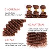 #30 Deep Wave Bundles Light Brown Human Hair Bundles Grade
