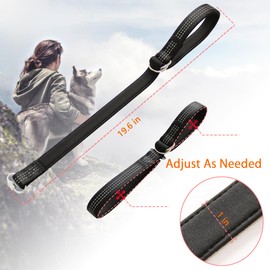 LFCXHTY Wrist Strap for Retractable Dog Leash, Stroller Safety Strap, Dog Leash Wrist Safety Strap for Hands Free, Extra Security for Pet Stroller, Soft Comfortable, Black Color