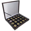 Wood Display Box for Twenty Large Capsule/Challenge Coins