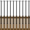 10 Pack String Light Poles,5Ft Metal Poles for Outdoor String