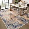Merelax 4x6 Washable Area Rug for Living Room, Beige Boho