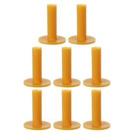 PATIKIL Rubber Golf Tee, 8 Pack 3.1 Inch Golf Practice Tees Training Driving Range Tee Stable Golf Ball Holder for Outdoor Indoor Hitting Mat Golf Mat, Yellow