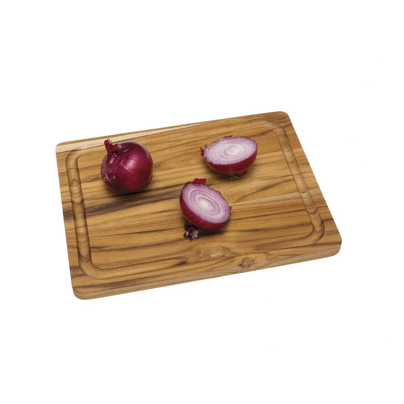 Lipper International 7215 Teak Wood Edge Grain Kitchen Cutting and