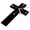 Ciieeo Mute Wall Clock Novelty Cross Shaped Decorative Clock for
