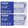 [Bulk] Brother Plain Paper Fax Ribbon with Cassette for PC – 551 Set of 2