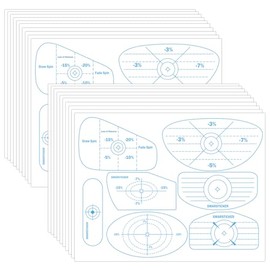Golf Impact Tape Set 20sheet High-Resolution Strike Stickers for Woods, Irons & Putters, Self-Teaching Sweet Spot Analysis, Non-Residue Training Aid to Improve Swing Accuracy and Ball Striking