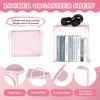 AKONEGE 16 Pcs Pink Locker Accessories for Girls, Locker Organizer
