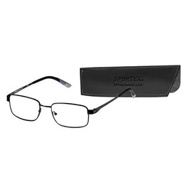 SPORTEX SAV AR4148 Blue Light Reading Glasses - Flexible, Durable, Lightweight, High-Performance Blue Light Glasses, Grey, +1.75