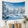 Winter Tapestry Winter Mountain Tapestry White Pine Trees Scene Wall