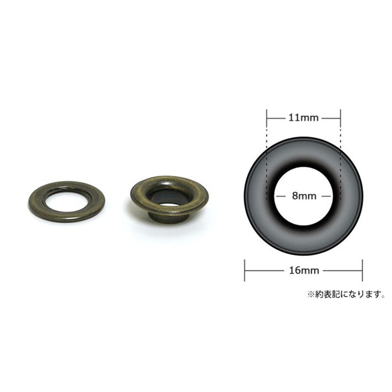 Nippon String Button Boeki F5-318 Eyelet #23 Hole 0.3 inch
