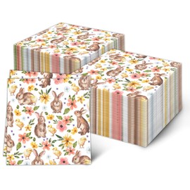 iNINGER Themed Luncheon Napkins 20Pcs Easter Party Napkins,Easter Serviettes,Paper Napkins,Rabbit Egg Napkins,Cocktail Napkins Dinner