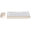 Keyboard Mouse Combo Wireless 2.4G USB Ultraslim Portable Ergonomic Wearproof