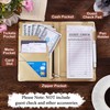 FIODAY Server Books Alphabet Waitress Book Cute Waiter Book Zipper