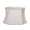 Cloth & Wire Slant Fancy Oblong Softback Lampshade with Washer