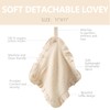 PEIPEIWU Schmusetuch, Kuscheltuch,Soft 100% Organic Cotton Muslin with Attachable Snap