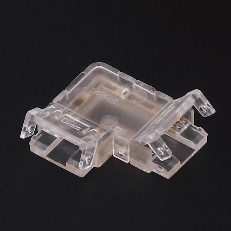 8PCS L Shaped LED Light Strip Connectors 4 Pin 10mm
