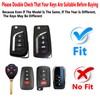Yuebutor Key Fob Cover Case Compatible with Toyota Camry RAV4
