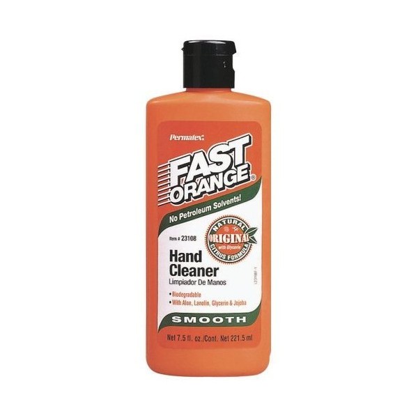Permatex 23108 Fast Orange Smooth Lotion Hand Cleaner - 7.5 oz Bottle (1)