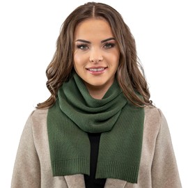 Vivisence Women's Winter Scarf Made Of Soft And Warm Woolen Fabric Perfect For Elegant And Sporty Outfits Ideal For Cold Winter Days And Everyday Wear, Green,UNI
