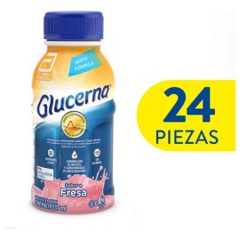 Pack X24 Bebida Sin Azúcar Vitaminas Fresa 5.69kg Glucerna