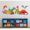 Kids Dinosaurs Window 3D Wall Decal Art Removable Wallpaper Mural