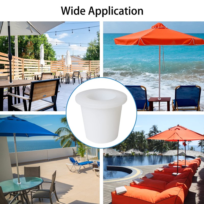 GHAMYEE Patio Table Umbrella Hole Ring Wedge Plug Stabilizer Sleeve