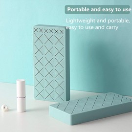 Soporte de silicona para pintalabios, soporte de almacenamiento de cosméticos, caja organizadora para brochas, labios, ojos, lápices, 18 + 6 ranuras