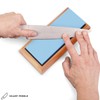Sharp Pebble Knife Sharpening Stones Kit -Grits 400/1000/6000 Extra Large
