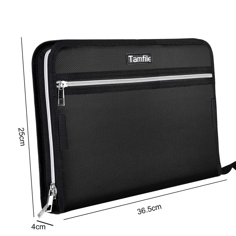 Tamfile Fireproof Waterproof Safe Expanding File Folder Accordion Document Organizer