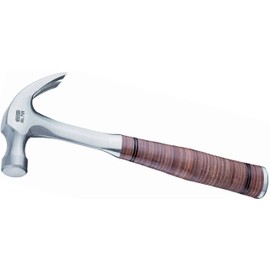 Picard Full-Steel Claw Hammer 890g - American Pattern, Nail Puller, Forged Alloyed Steel Head, Bell Pattern, Leather Grip Resistant to Twisting, 16 oz., 0079100-16