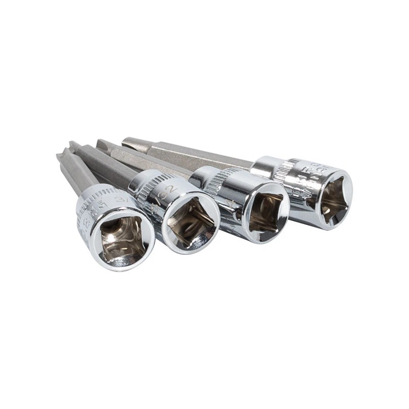 Chevy 4PC Clutch Head Bit Socket Set Used with 3/8"