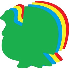 6 Pcs Turkey Assorted Color Die Cut Magnetic for Thanksgiving Holiday Decorations Classroom Decor Bulletin Boards Indoor Outdoor Made in The USA