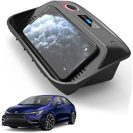 inBEKEA Car Wireless Charger for to-yo-ta Corolla 2019-2021 with QC3.0 USB and 18W PD Port in-Vehicle Wireless Charging Board 15W Fast Phone Recharge Pad Center Console Accessory Panel