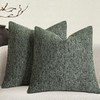 HXTOOG Olive Green Couch Decorative Throw Pillow Covers 18 x
