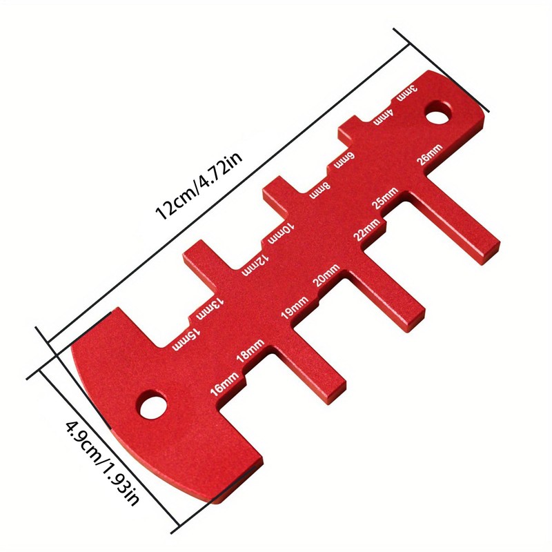 Table Saw Height Gauge,Aluminum Alloy Table Saw Precise Gauge |