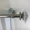 NoNo Bracket - Curtain Rod Bracket Attachment for Blinds (White