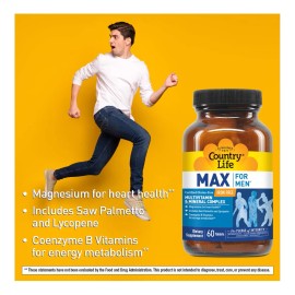 Country Life Max For Men Multivitamínico Vegetariano 60