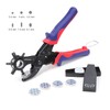 WORKPRO Leather Hole Punch, Belt Hole Puncher with 6 Multi-Hole