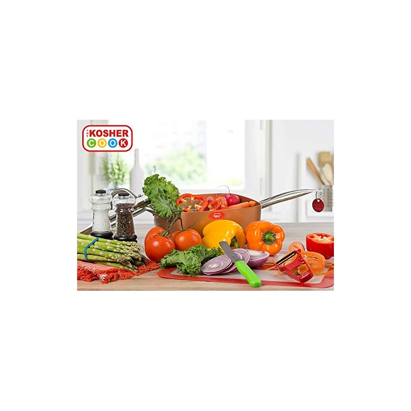 The Kosher Cook Parve Green Kitchen Knife – 4.5” Steak