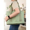 Women's Medium Handbag Canvas Satchel Tote Bag Shoulder Bag Shopper