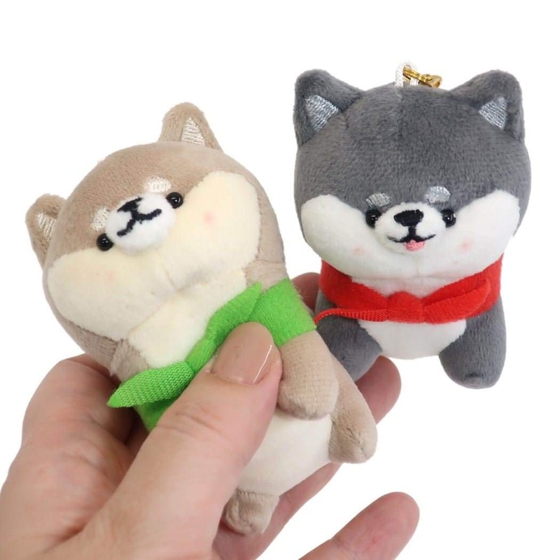 Mascot Key Holder [Nico Nui Pair Plush Ball Chain] Shiba