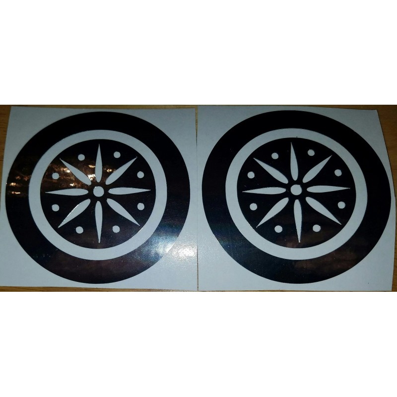CENTAUR /CENTAUR 2 CHROME PINBALL POP BUMPER DECALS from METAL-MODS
