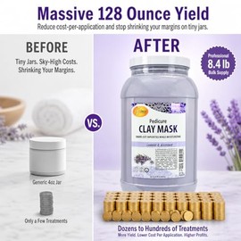 Spa Redi Pedi Clay Mask Lavender & Wildflower (Gallon) by Sparedi
