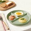 Hoshisea Divided Ceramic Dinner Plate, Split Diet Plate, Snack Plate,