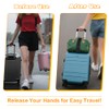 2-Pack Adjustable Luggage Straps,Elastic Suitcase Fastening Belts for Secure Travel,
