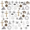 PH PandaHall 14 Styles Evil Eye Charms, 56pcs Cross Horse