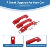 PDKLIN for Bronco Door Handle Cover Trim Red Fit for