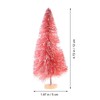 TOYANDONA 8pcs Bottle Brush Christmas Trees Pink Mini Christmas Trees